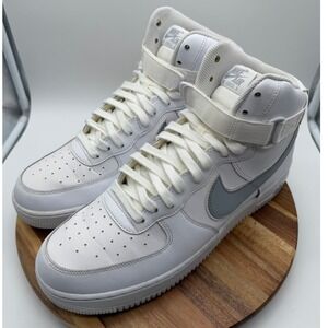 Nike Air Force 1 High 07 Men's SIze 13 White Wolf Grey High Top Shoes  0362